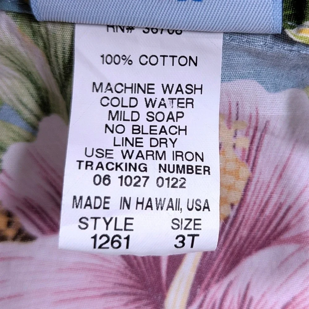 RJC 2 Piece Boy's Hawaiian Vacation Outfit - Shirt & Shorts Made In Hawaii 3T